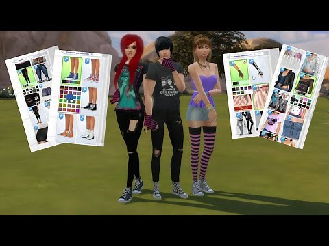 CC Emo Sims 4 dowload Mega