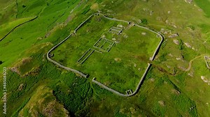 Hardknott Roman Fort and Pass in Eskdale, Lake District National Park