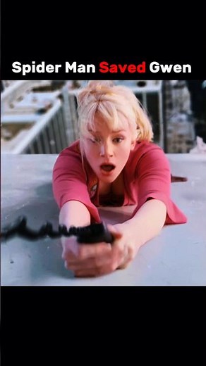 Spider-Man Saves GWEN 🕷️❤️ Most Emotional Rescue Scene Ever #spiderman #marvel #shorts #mcu