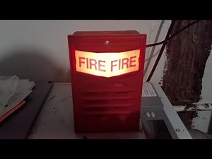 Rare 120VAC Simplex 2903-9050 Light Plate With 2901-9549 120VAC Horn