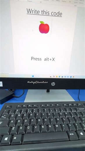 Type Code + Alt X = Apple 😱 | MS Word Hidden Trick | MS Word #shortcut #magic P2