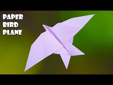 Best Origami Paper Bird | How to make a paper Bird airplane model | Origami Bird Plane Flying Far