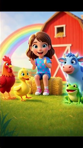Color Farm #colors #nurseryrhymes #kidssongs #learncolors #farmanimals #preschoollearning