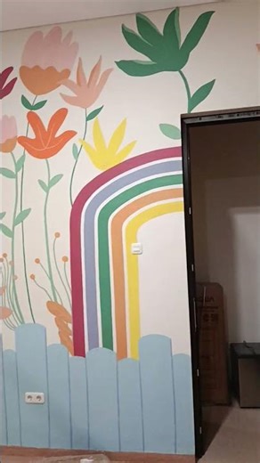 children's room mural #let'spaint #art #muralproject #mural