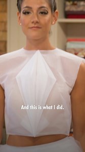 Riccardo’s ethereal origami top. #SewingBee | The Great British Sewing Bee
