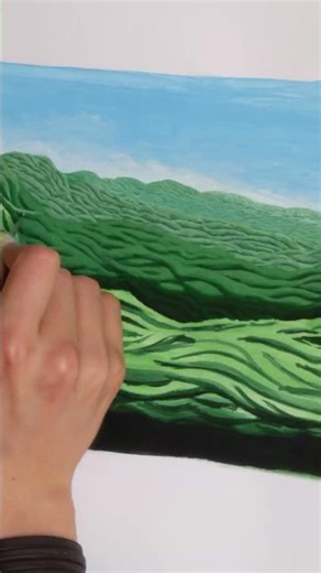 How do you hand paint a video game? Level 1 background timelapse