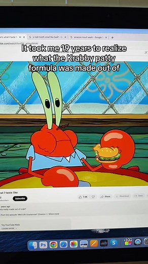 How did we not see this sooner? 🦀 #asheleyspam #asheley #spongebob #spongebobsquarepants #nickelodeon #fypシ #fyp #screammovie #VozDosCriadores