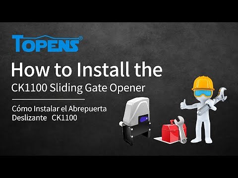 TOPENS CK1100 Gate Opener Installation Video
