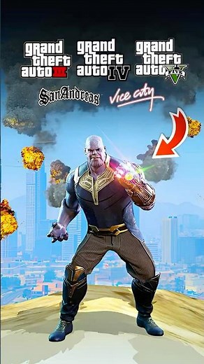 What Happens If You Become Thanos in Every GTA Game...? 😱🔥