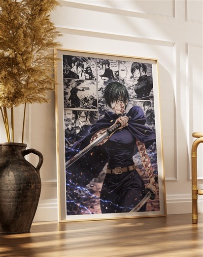 Maki Zenin Jujutsu Kaisen Poster – Manga Panel Wall Art (digital Download) - Etsy