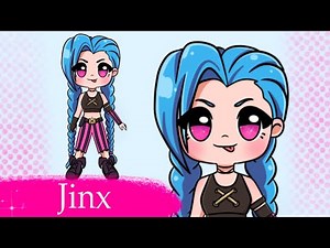 How to Draw cute Jinx