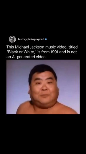 History Photographed on Instagram: "The Black or White music video by Michael Jackson is iconic for its groundbreaking use of digital face-morphing effects, which were incredibly advanced for 1991. Directed by John Landis, the video transitions between diverse faces of people from different backgrounds and ethnicities—a visual representation of the song’s message of unity and equality."