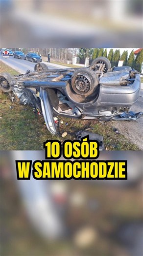 ⚠️ 10 nastolatków w jednym samochodzie, dwóch nie przeżyło ⚠️