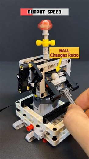 How a CVT Transmission Works | LEGO Version #legotechnic #transmission #gear