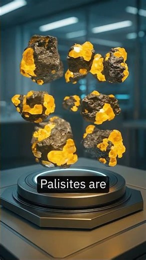 Fukang Pallasite: The King of Meteorites 👑☄️ #science #space #facts #education #shorts #amazingfacts