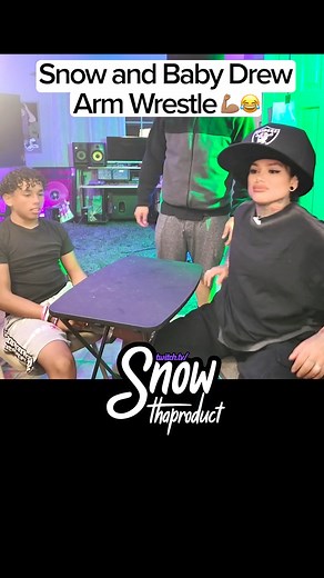 232K views · 7.7K reactions | mother vs son arm wrestling match Snow vs Baby Drew lol | Snow Tha Product | Facebook