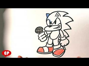 AMAZING How to Draw Friday Night Funkin SONIC