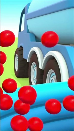 🚗🚙 Arabalar, Renkli Toplar ve Renkli Havuzlar! 🌈🔴🟡🟢🔵 #çizgifilm