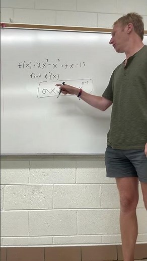 Calculus derivative using power rule