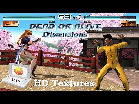 Dead or Alive Dimensions ~ AI Upscale Textures Preview & 60FPS Patch | Citra | 4K 3DS PC Test