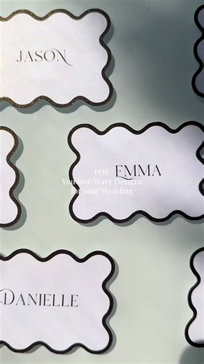 Cricut bringing to life the wavy style for every design! ✨Materials linked on my LTK & Amazon Storefront! #diybride #cricutmaker #cricuttiktok #diywedding #weddingsignage