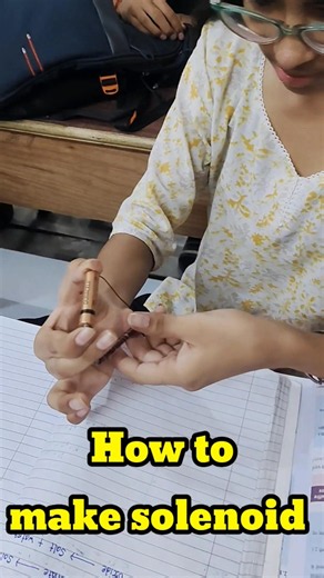 How to Make a Solenoid Electromagnet at Home! (Step-by-Step) | Class 10th electricity Solenoid