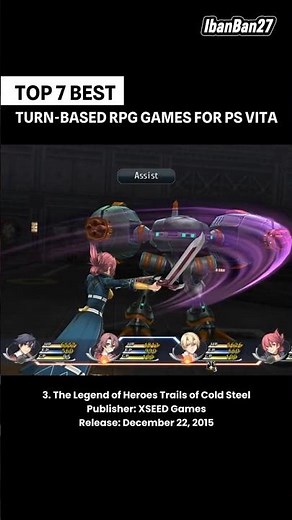 7 Best Turn Based RPG's Games for PS VITA #shorts #psvita #rpg #turnbased #bestgame