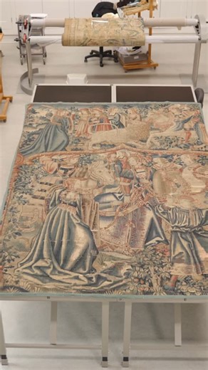 🧵🪡Did you know Henry VIII spent more on his tapestries than his warships? 📍The 5 panels of the Bellerophon tapestries are thought to have been created in Brussels around 1510 Thanks to a generous grant from the Costume & Textile Association @ctanorfolk these stunning works have been made safe for display in The Gallery of Medieval Life: A British Museum Partnership, opening as part of Norwich Castle: Royal Palace Reborn on August 7. With thanks to the expertise of the conservators at @nttexti