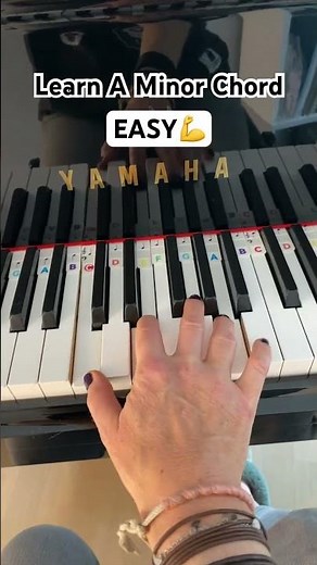 EASY How to play A Minor Chord 🙃 #pianotutorial #pianolessons