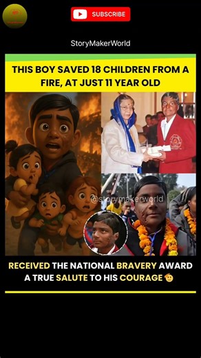 this boy saved 18 children from fire at age 11 #viral