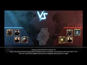 how to take off cursor in bluestack emulator