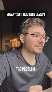 Sneaky SEO trick using ChatGPT 😏 Want more actionable SEO hacks? Follow and I’ll help you rank higher and dominate Google without wasting thousands on agencies! | HeyTony