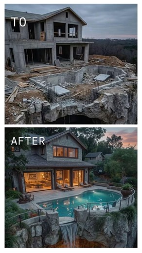 Very beautiful villa in the lap of nature #building #architecture #shorts #buildingahouse