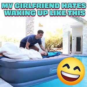 GIRLFRIEND woke up in the WATER (best reaction ever) | Adi Fishman