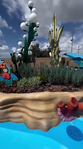 Just keep swimming - to the new pool deck at Pixar Place Hotel in Disneyland! 🐠 Located on the third floor, this spacious outdoor deck features tons of interactive activities at the Pixar Shorts Court. You can also grab some snacks at Small Bytes, the Pixar-themed quick service food option. 😋 Ready for a swim? Cool off at the Pixel Pool or ride the 186-foot-long Crush’s Surfin’ Slide. Nemo’s Cove is the perfect splash zone for little ones. 💦 And on select nights you can watch the Disneyland f