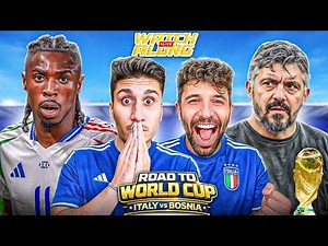 ITALY vs BOSNIA LIVE Watchalong | 1 Game for the World Cup!