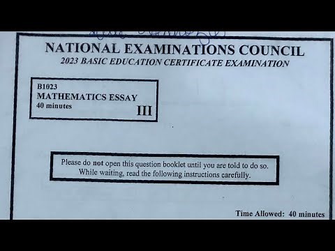2023 BECE MATHEMATICS ESSAY QUESTIONS & ANSWERS