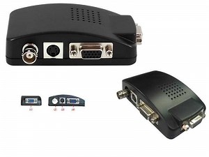 BNC To VGA Converter Or Svideo To VGA Converter (Connect CCTV To VGA Monitor)