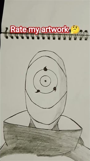 I draw obito uchiha wearing a mask 💥#obitouchiha💥 #anime💥