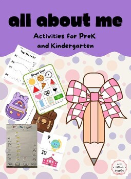 All About Me Activity Pack for Pre-K & Kindergarten - Back to School