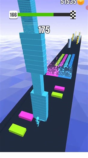 Level 166 BROKE My RECORD 😳🔥 STACK COLORS #shorts #usa