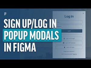 Animate A Sign Up/Log In Modal Interaction In Figma