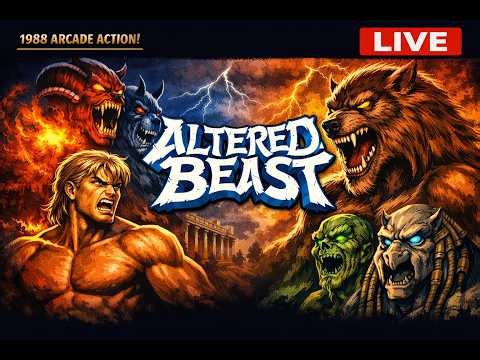 🔥 Altered Beast Arcade LIVE | Full Game Walkthrough (1988 Classic)