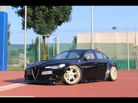 How assembly rc body alfa romeo giulia 2018 rc car lexan