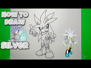 How To Draw Silver The Hedgehog | Step-By-Step Tutorial #drawing #drawingtutorial