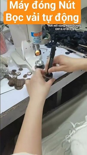 Tips for making fabric-covered buttons super fast using a multi-purpose button press machine. (Fa...