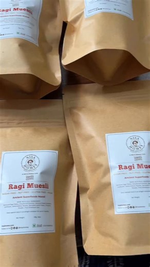 Ragi Muesli - unsweetened - nut free https://www.nisahomey.com/ #muesli #ragimuesli #nisahomey #glutenfree | Nisa Homey