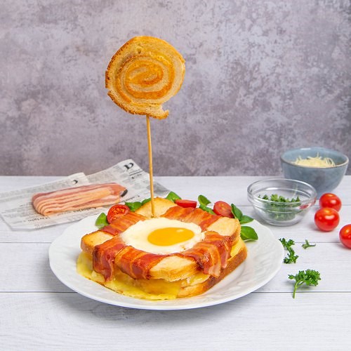 Ham & Cheese Sandwich with Egg