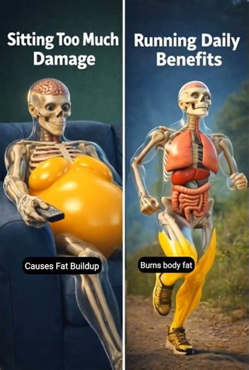 Sitting Too Much vs Running Daily
