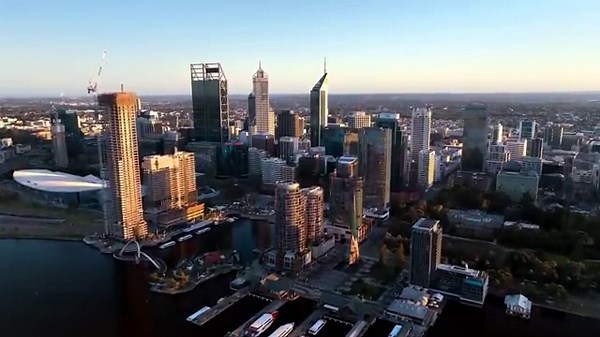 The best aerial views of Perth (Australia) in 4K!